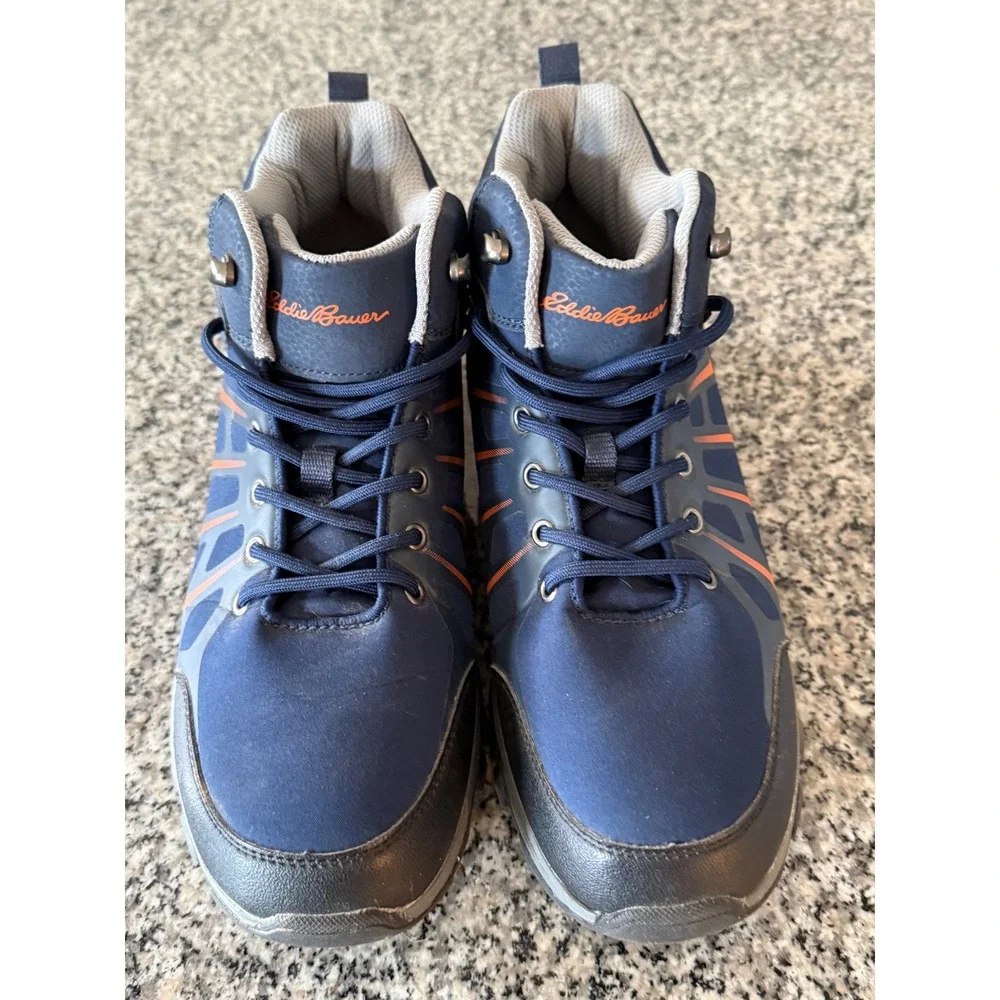 Eddie Bauer Summit Mid Hiking Trail Boot Mens 8.5 women's 10 Blue Orange